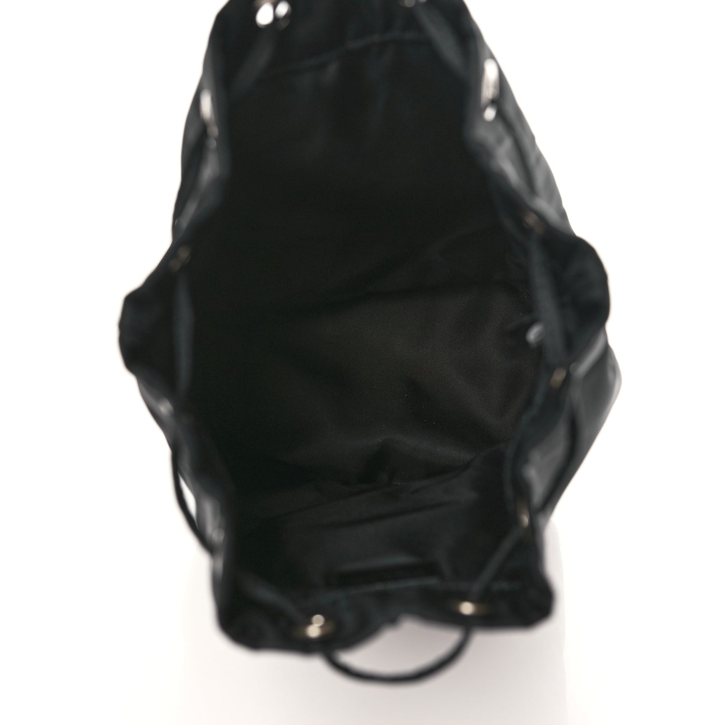 Nylon Vela Drawstring Pouch Black