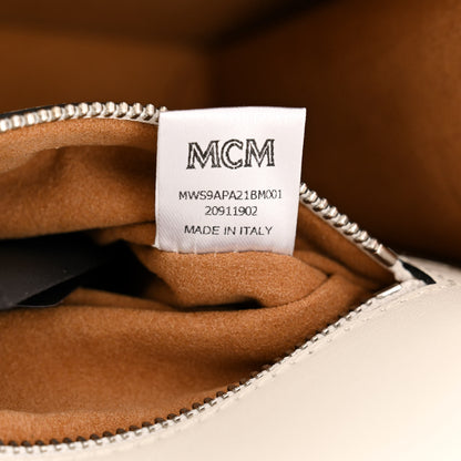 MCM Visetos Calfskin Small Patricia Crossbody Bag Eden Black 8 of 11
