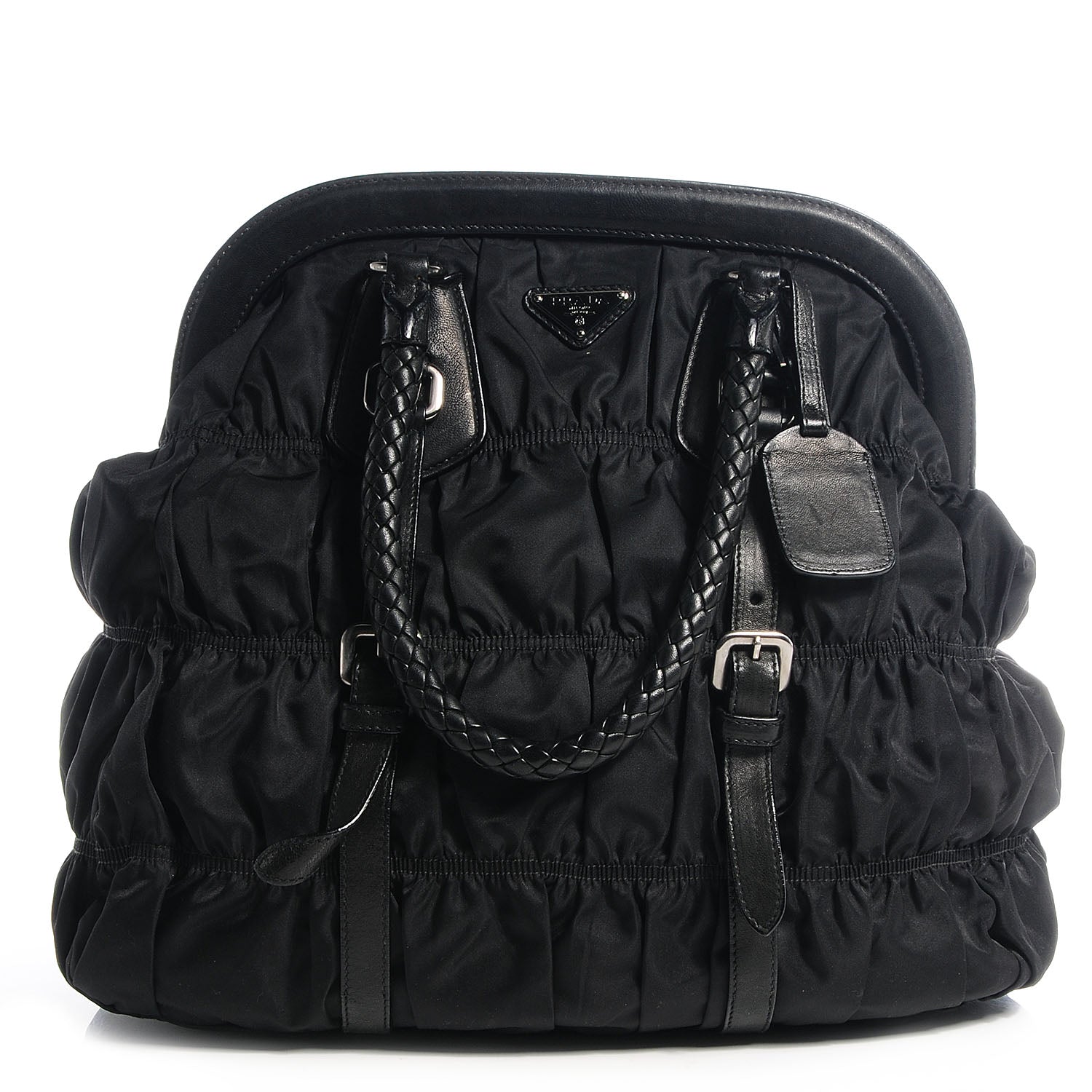 Prada Tessuto Nylon Gaufre Tote Nero Black 1 of 8