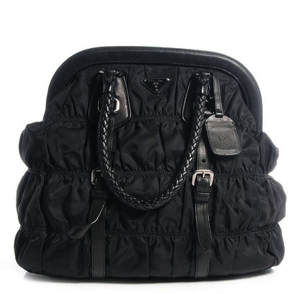 Prada Tessuto Nylon Gaufre Tote Nero Black 1 of 8