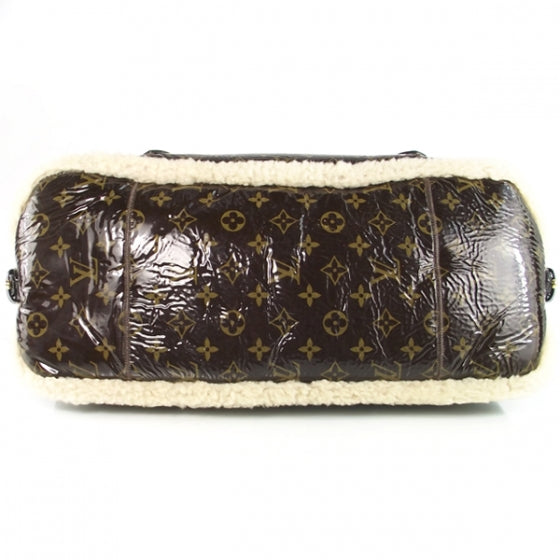 Patent Monogram Shearling Sac Thunder