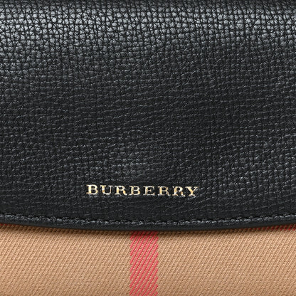 Burberry Calfskin House Check Porter Continental Wallet Black 8 of 9