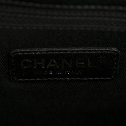 Chanel Caviar Quilted CC Timeless Soft Tote Black 6 of 13