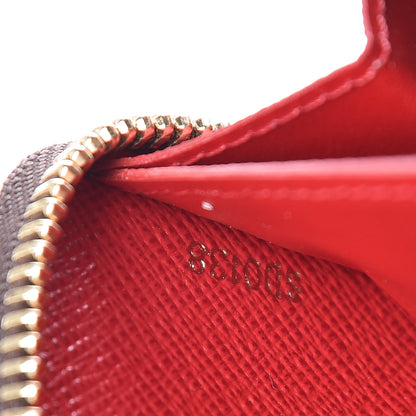 Louis Vuitton Damier Ebene Clemence Wallet Cherry 7 of 8