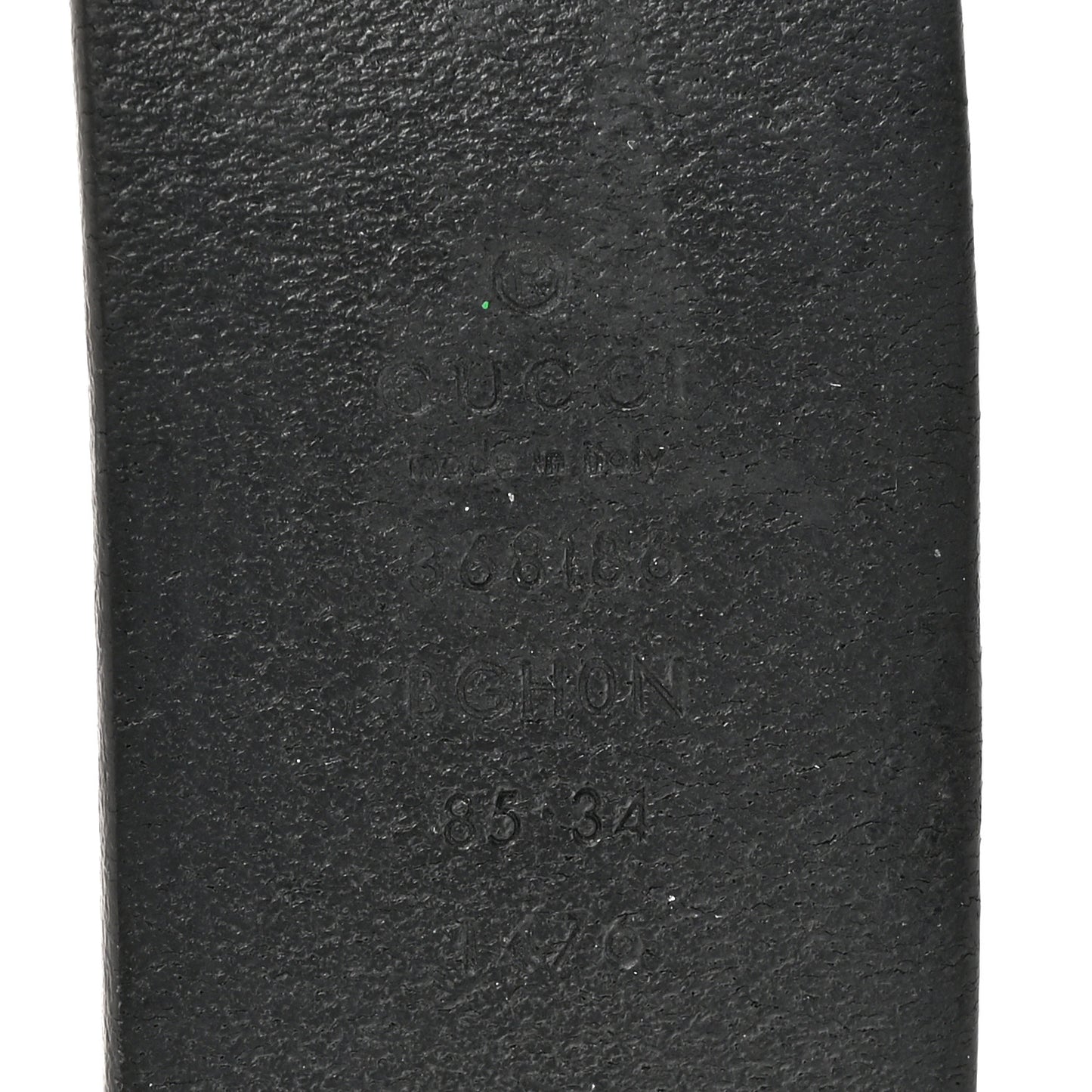 Selleria Calfskin Nickel Interlocking G 37mm Belt 85 34 Black