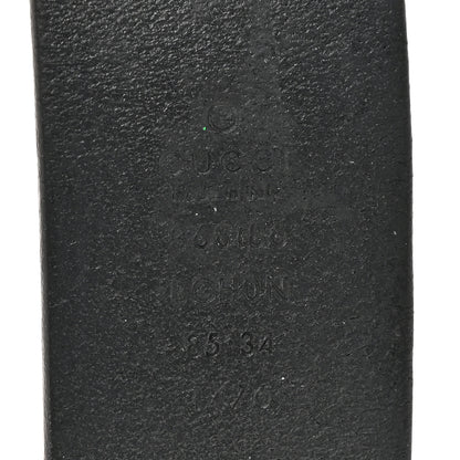 Gucci Selleria Calfskin Nickel Interlocking G 37mm Belt 85 34 Black 3 of 6