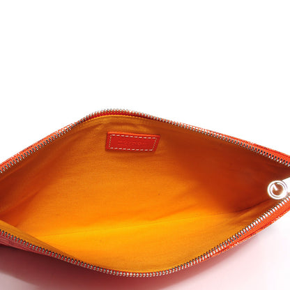 Goyard Goyardine Senat Pochette MM Orange 8 of 9