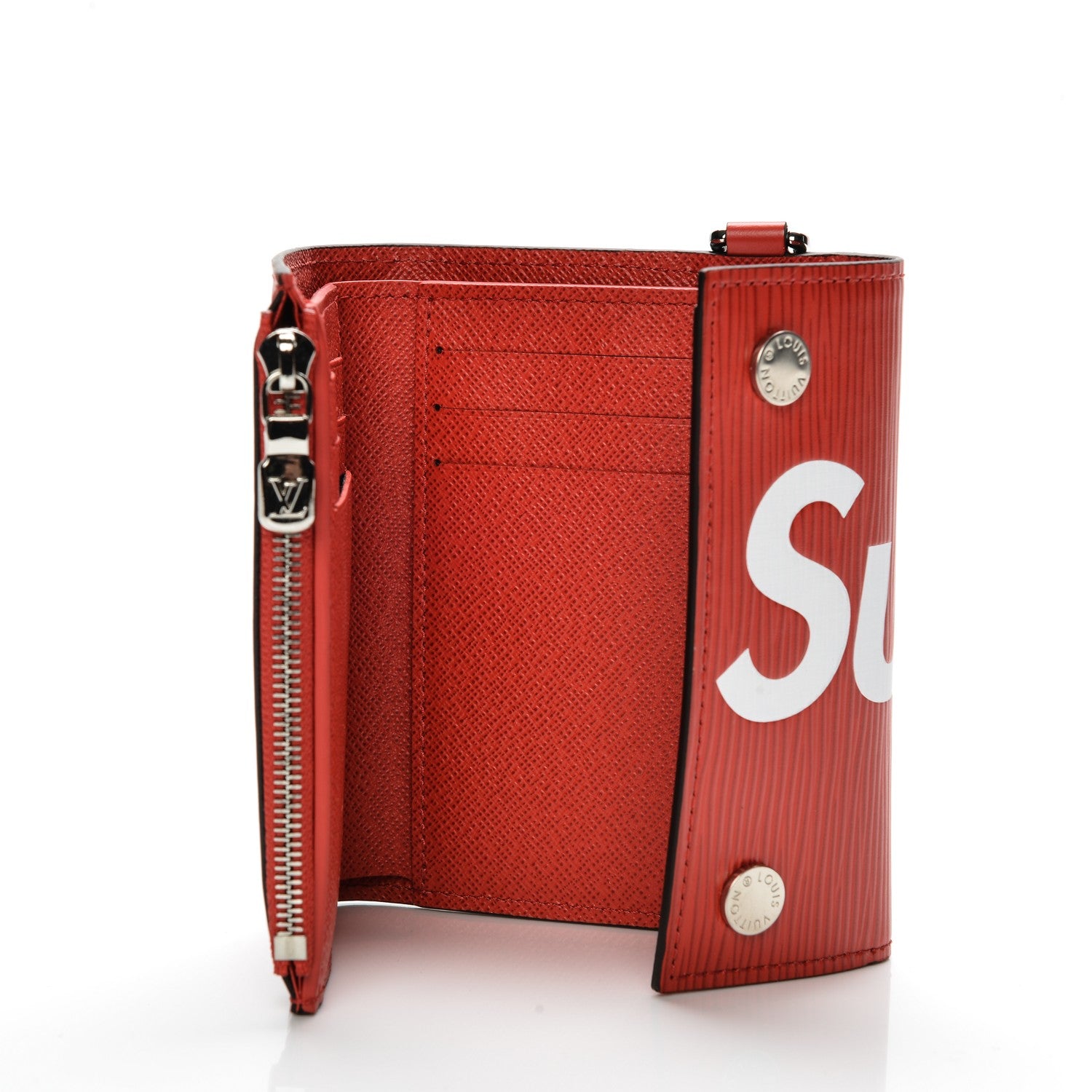 Louis Vuitton X SUPREME Epi Chain Wallet Red 5 of 7