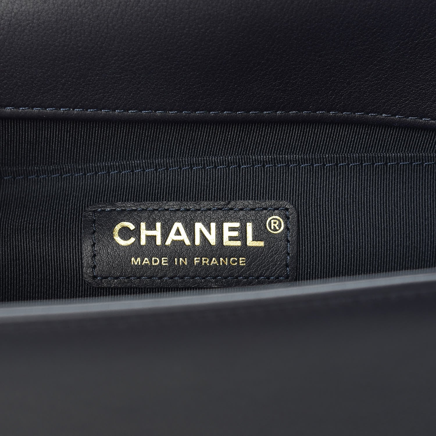 Chanel Lambskin Quilted Medium Boy Flap Dark Navy 6 of 8