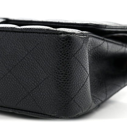 Chanel Caviar Quilted Medium Double Flap Black 9 of 11