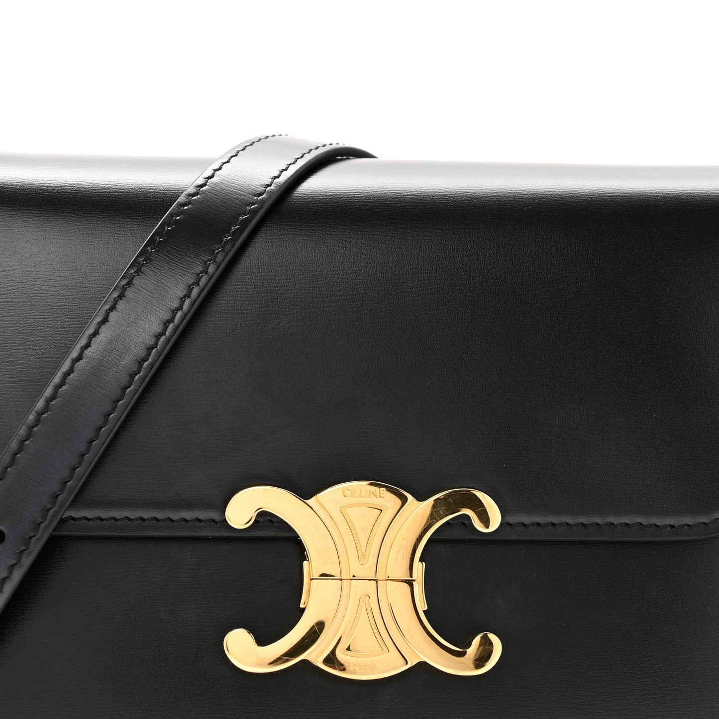 Shiny Calfskin Teen Triomphe Black