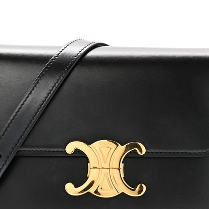 Celine Shiny Calfskin Teen Triomphe Black 8 of 13