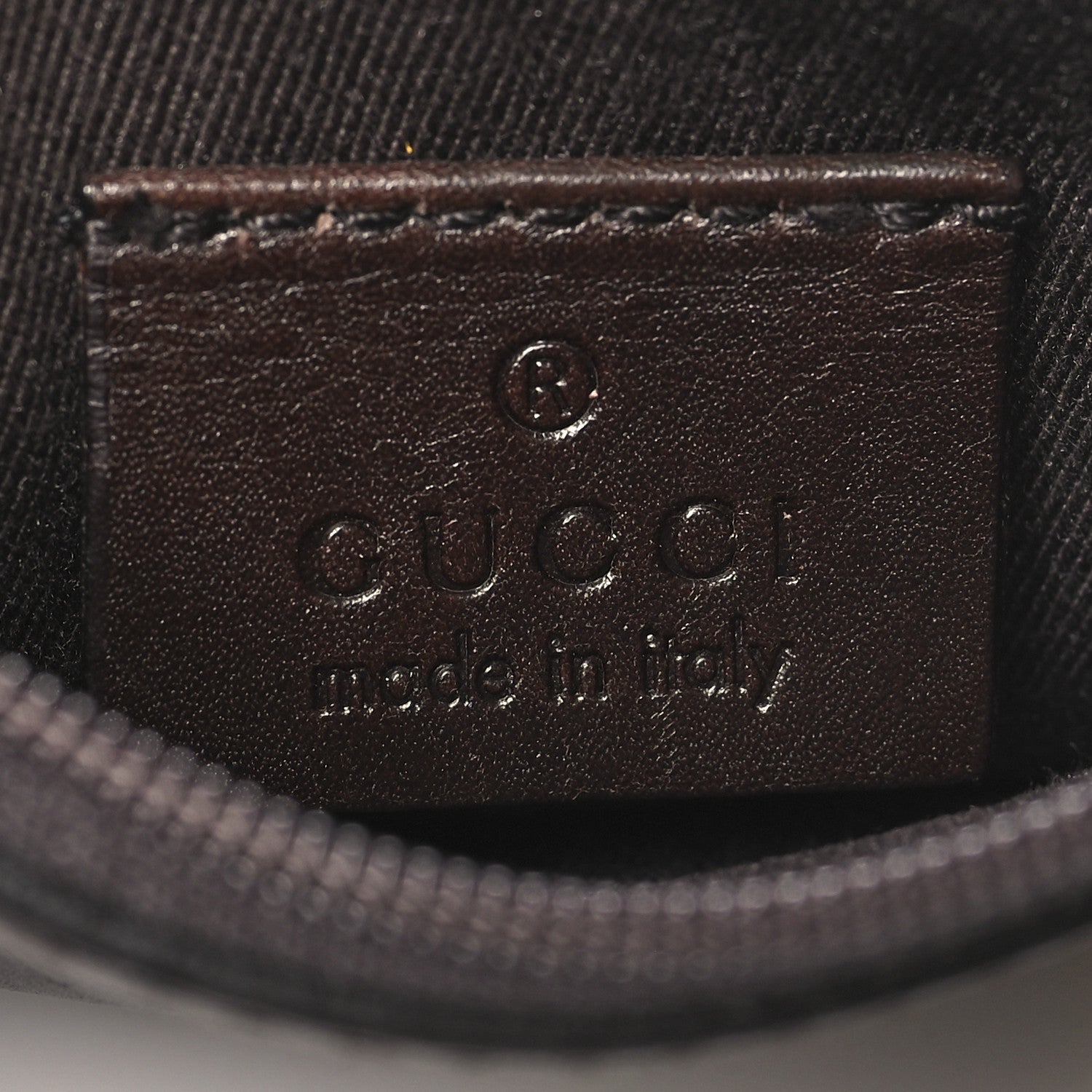 Gucci Denim Monogram Calfskin Tote Dark Brown 7 of 11