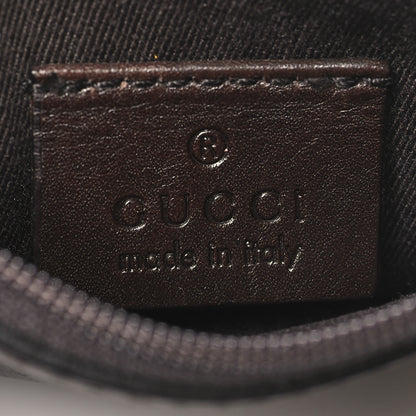 Gucci Denim Monogram Calfskin Tote Dark Brown 7 of 11
