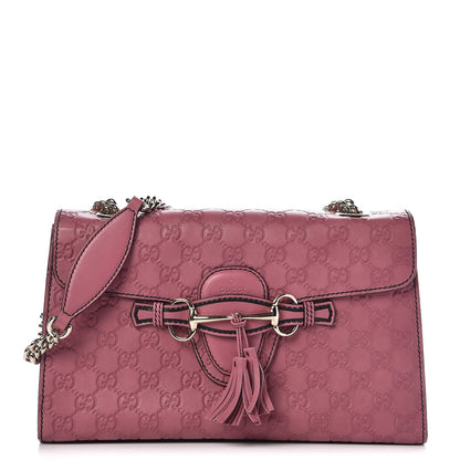 Gucci Guccissima Medium Emily Chain Shoulder Bag Peonia Flower 1 of 7