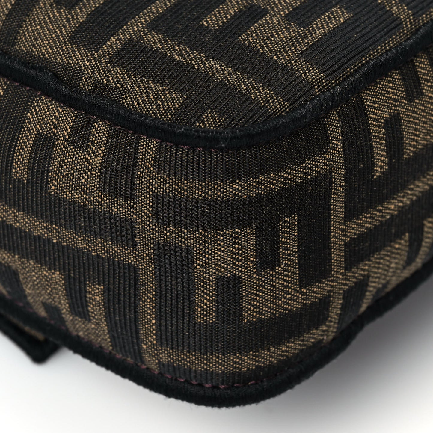 Fabric Jacquard FF 1974 Medium Baguette Tobacco Moro Black