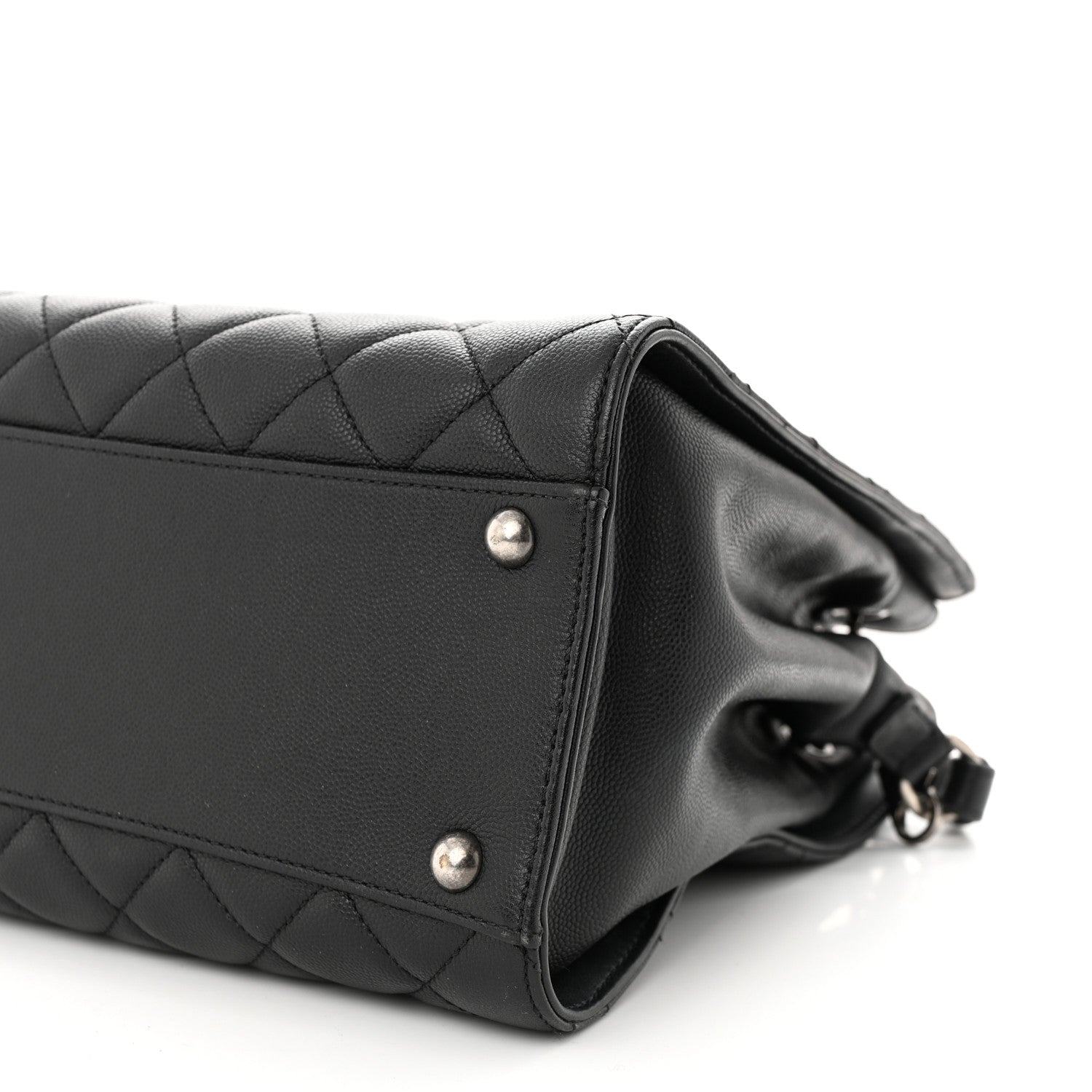 Chanel Caviar Quilted Medium CC Bucket Bag Black 10 of 11