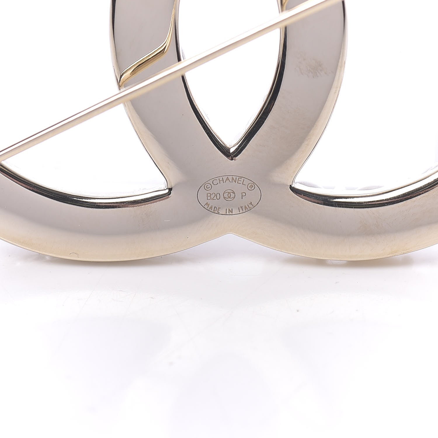 Chanel Pearl Crystal Bright Young Thing CC Brooch Gold 4 of 5