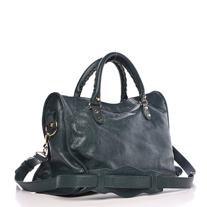 Balenciaga Agneau Classic Gold Hardware City Vert Malachite 3 of 10
