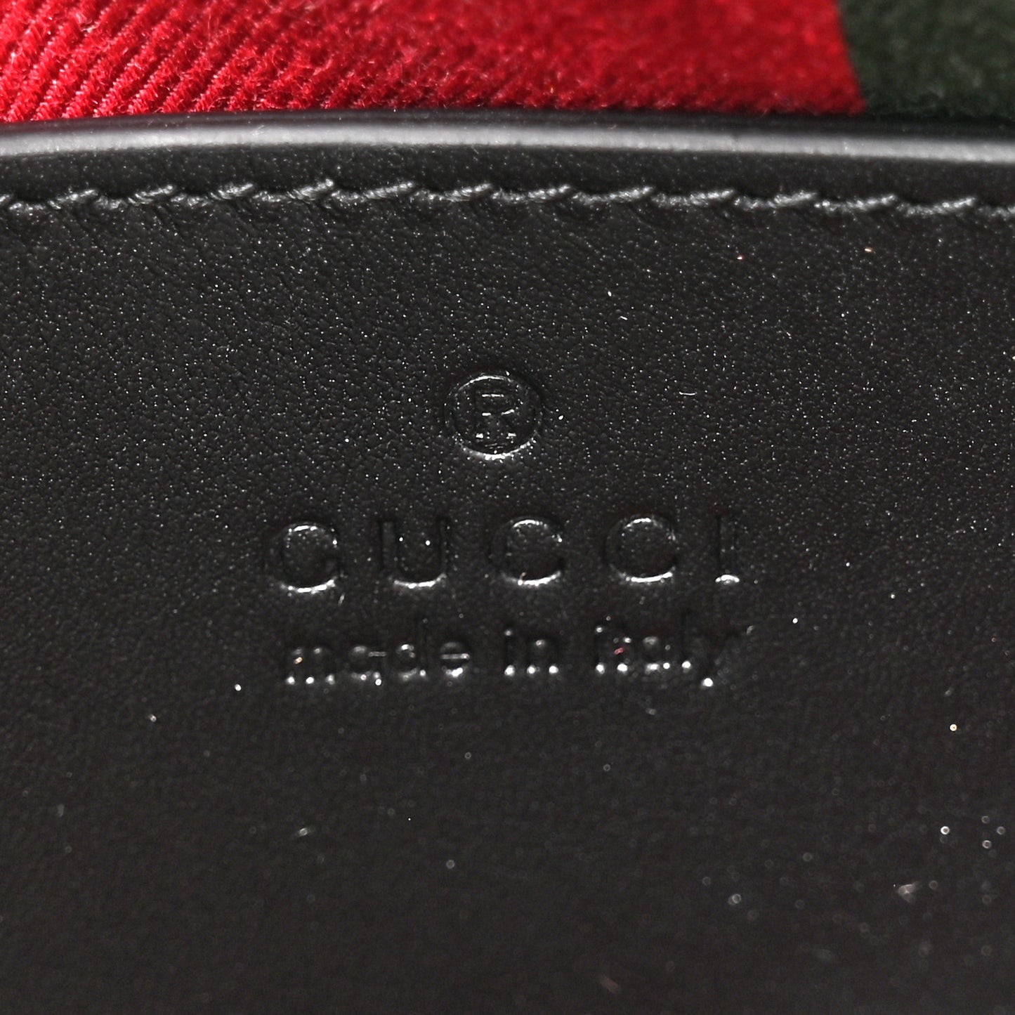 GG Supreme Monogram Textured Calfskin Small Emblem Shoulder Bag Beige Black