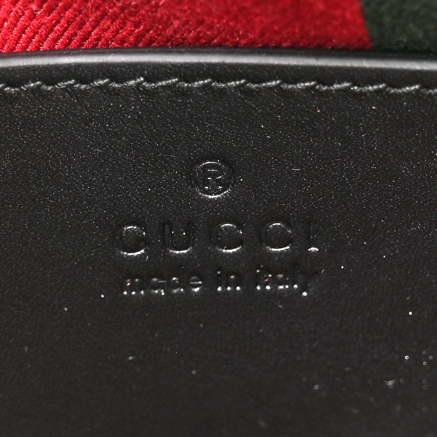 Gucci GG Supreme Monogram Textured Calfskin Small Emblem Shoulder Bag Beige Black 6 of 10