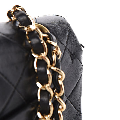 Chanel Lambskin Quilted Small Double Flap Black 10 of 13