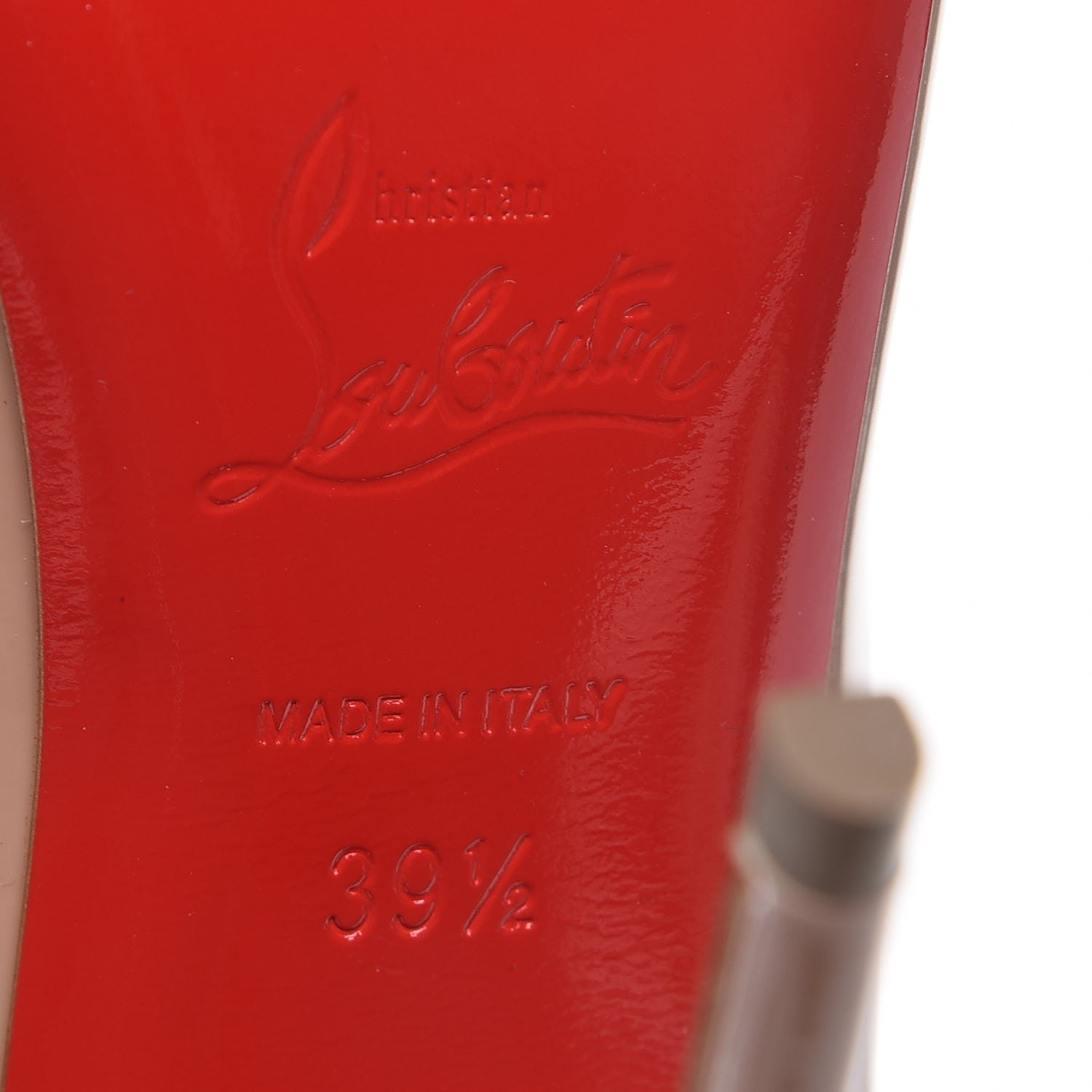 Christian Louboutin Patent So Kate 120 Pumps 39.5 Nude 6 of 8