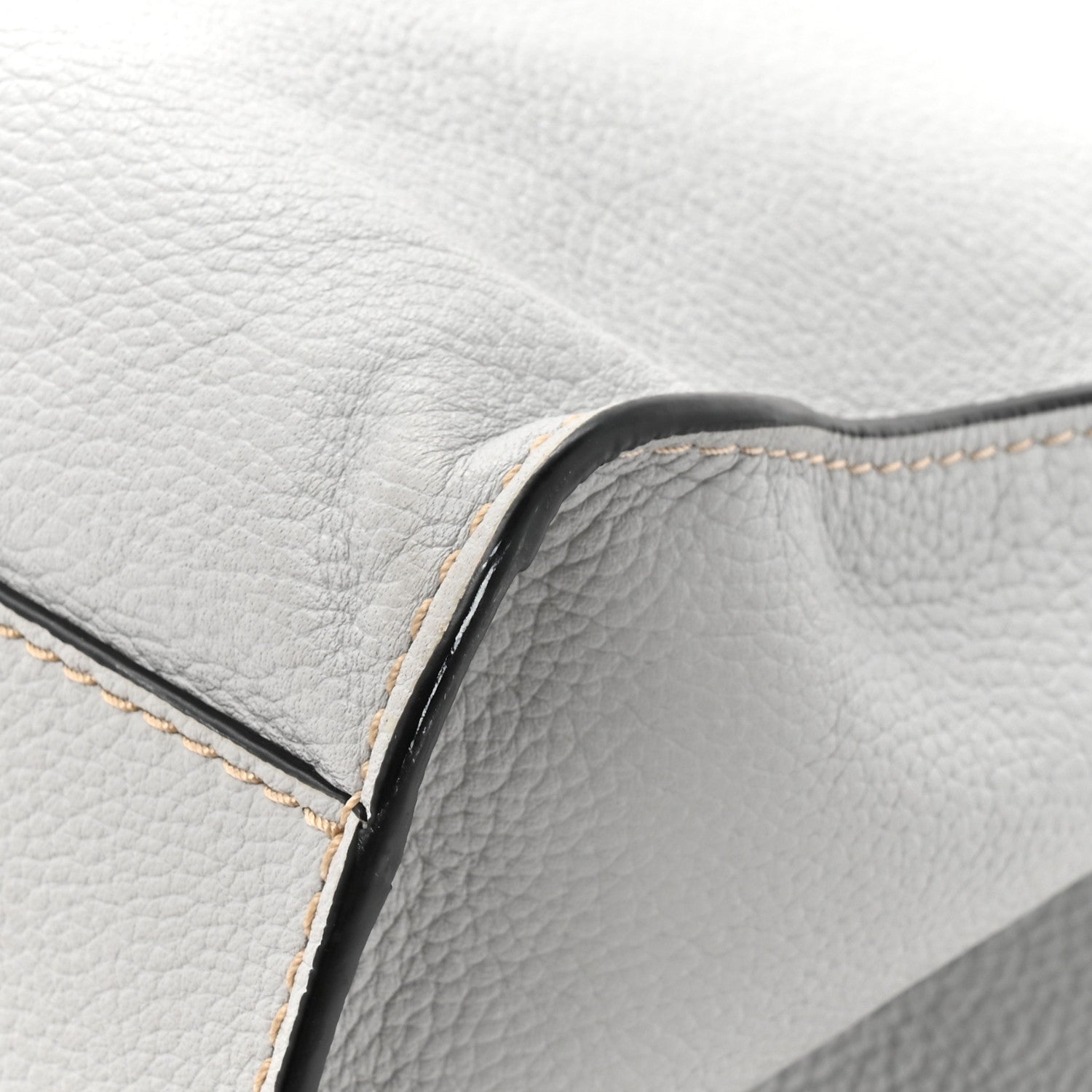 Marc Jacobs Grained Calfskin Grind Shopper Tote Grey 12 of 13