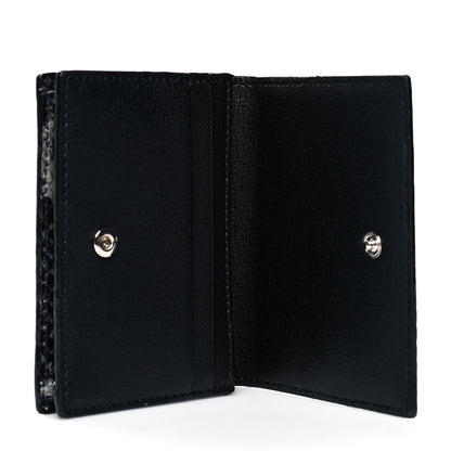 Jimmy Choo Calfskin Snake Printed Hanne Wallet Anthracite 5 of 8