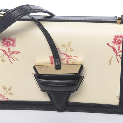 Loewe Calfskin Roses Print Barcelona Shoulder Bag White 7 of 9