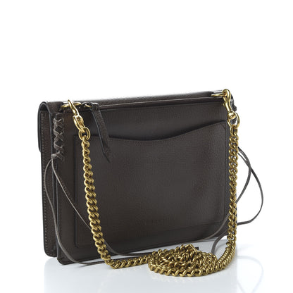 Gucci Grained Calfskin Web Animalier Shoulder Bag Brown 3 of 10