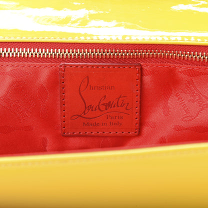 Christian Louboutin Patent Calfskin Aionoeud Bow Clutch Yellow 6 of 6