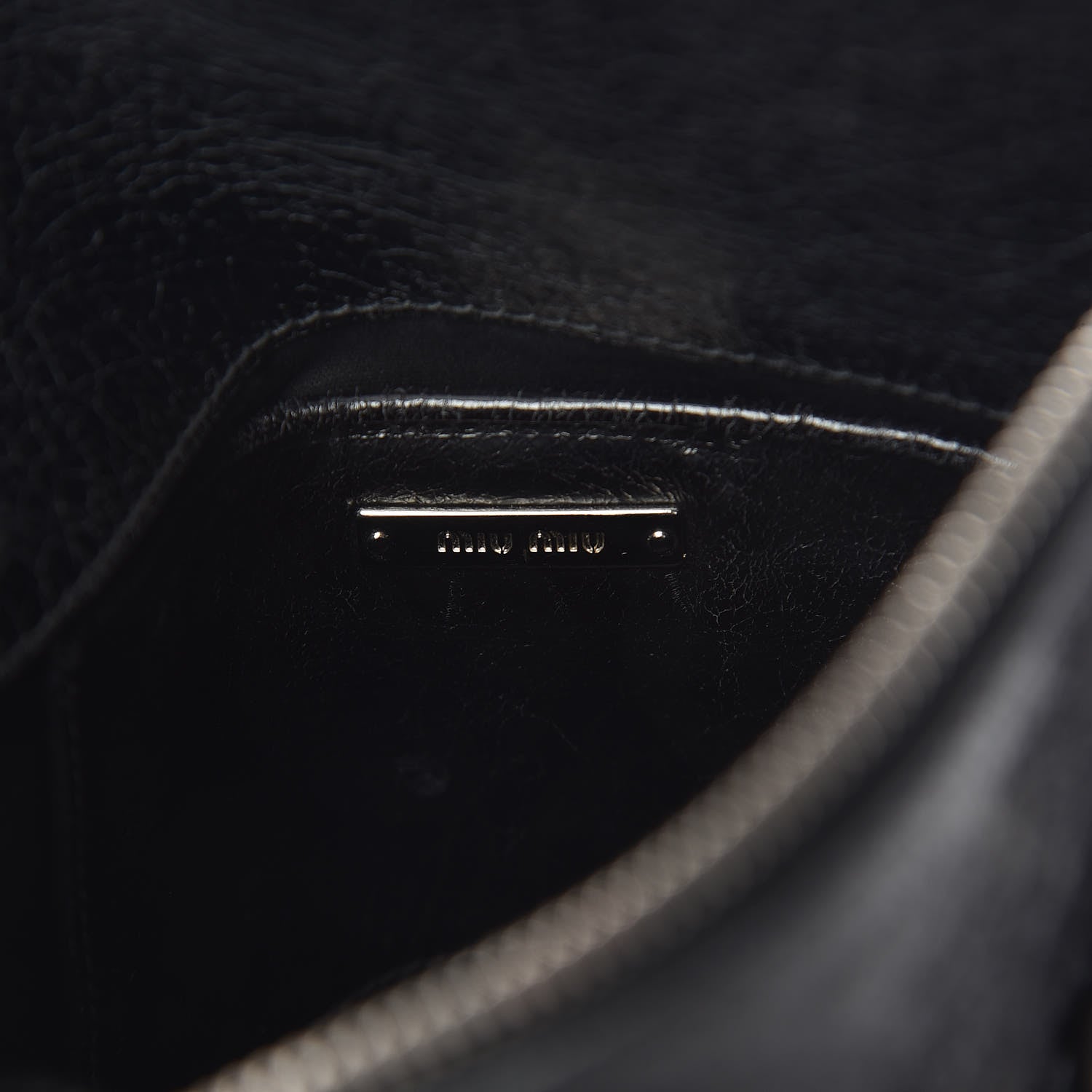 Miu Miu Vitello Lux Mini Bow Bag Black 7 of 11