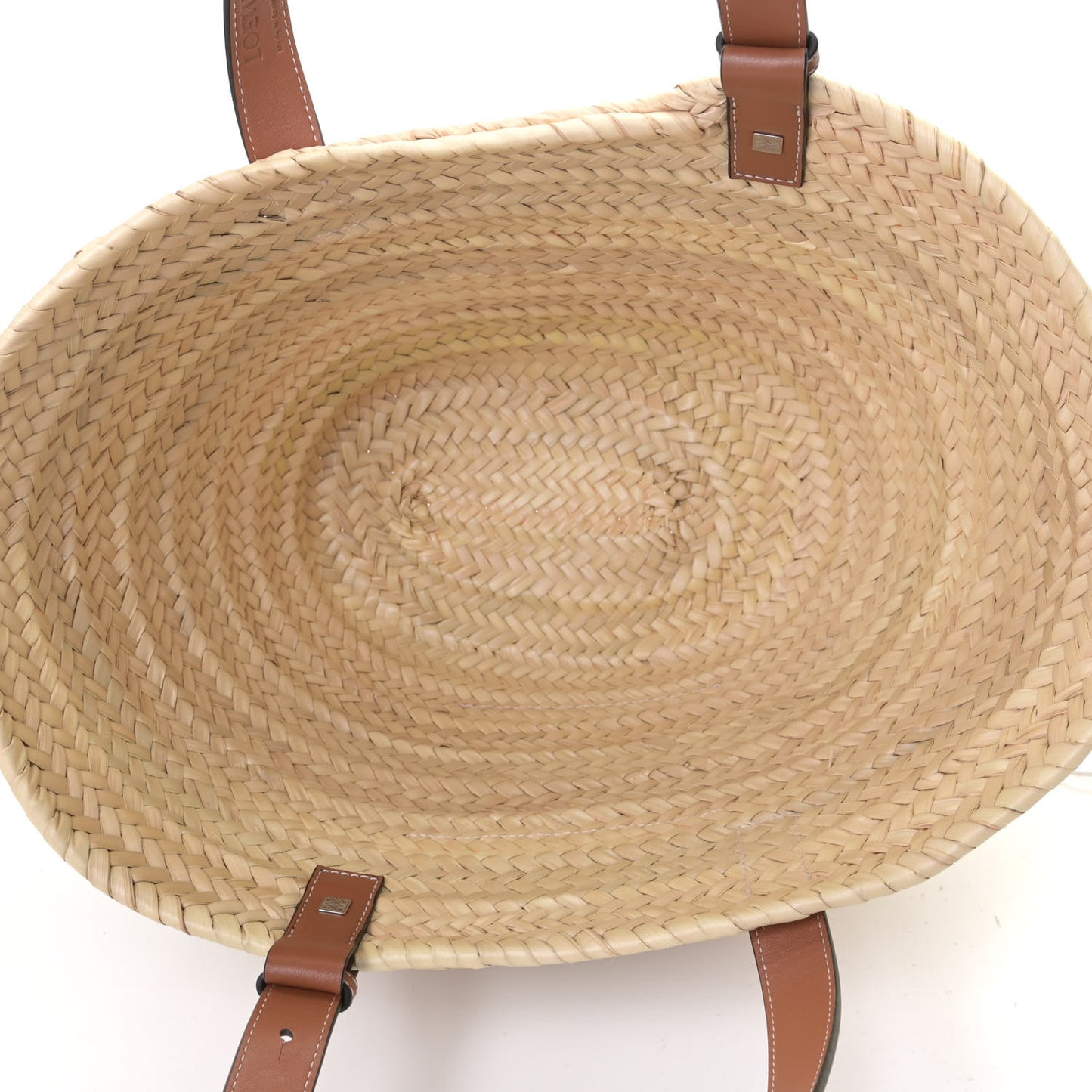 Raffia Basket Tote Bag Natural Tan