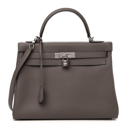 Hermes Togo Kelly Retourne 32 Etain 1 of 13