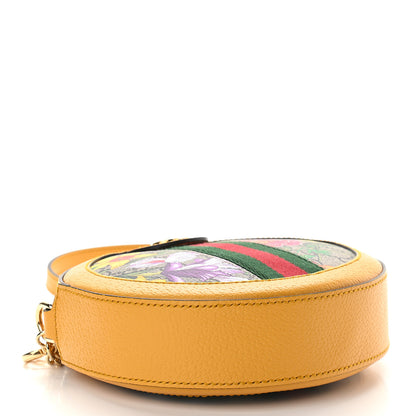 Gucci GG Supreme Monogram Flora Web Mini Ophidia Round Shoulder Bag Beige Multicolor Crop 4 of 9