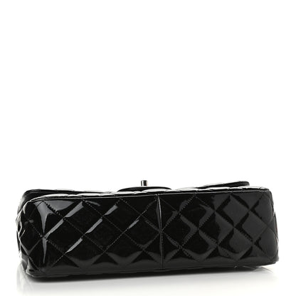 Chanel Patent Quilted Jumbo Double Flap Black 4 of 11
