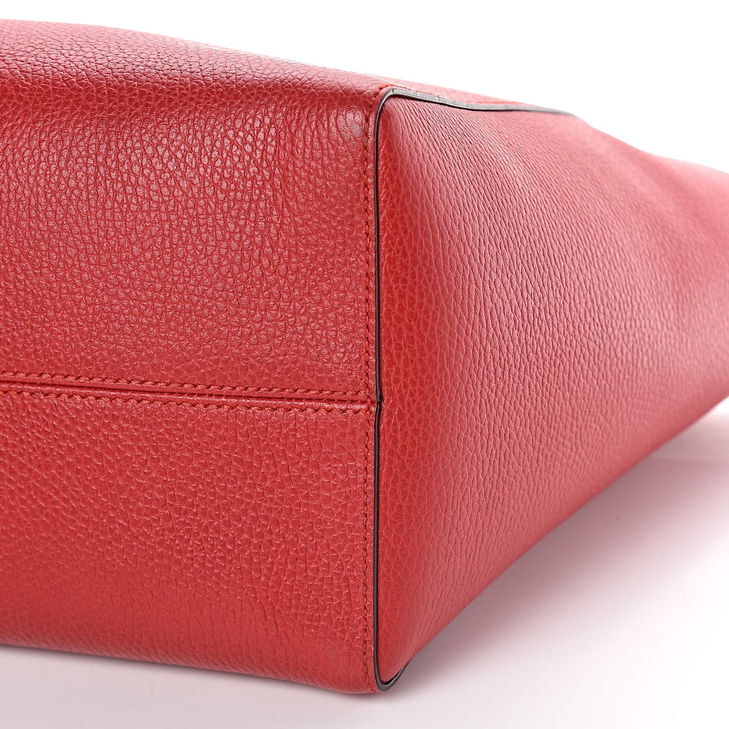 Dollar Calfskin Medium Swing Tote Red