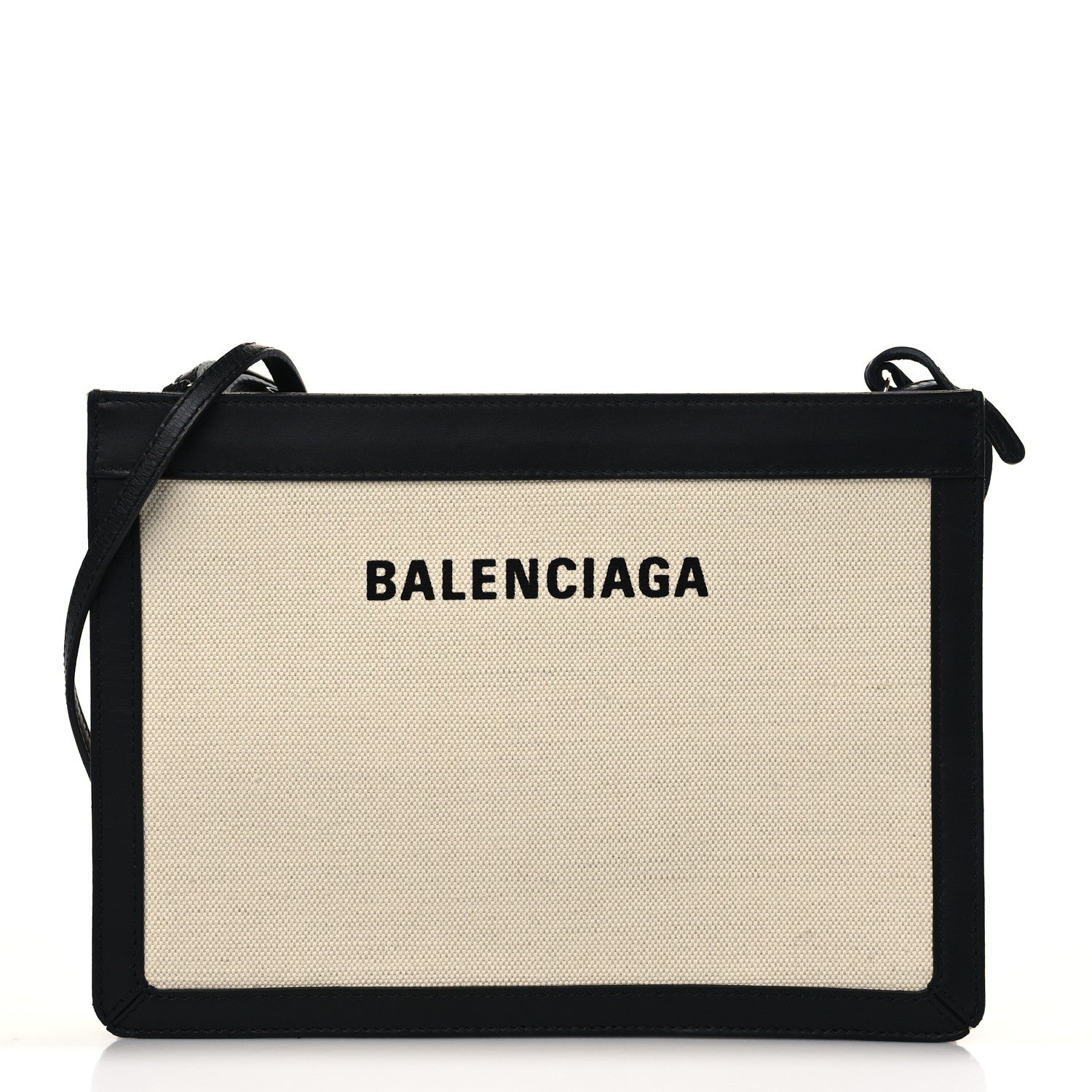 Balenciaga Cotton Canvas Pochette Crossbody Bag Black 1 of 10