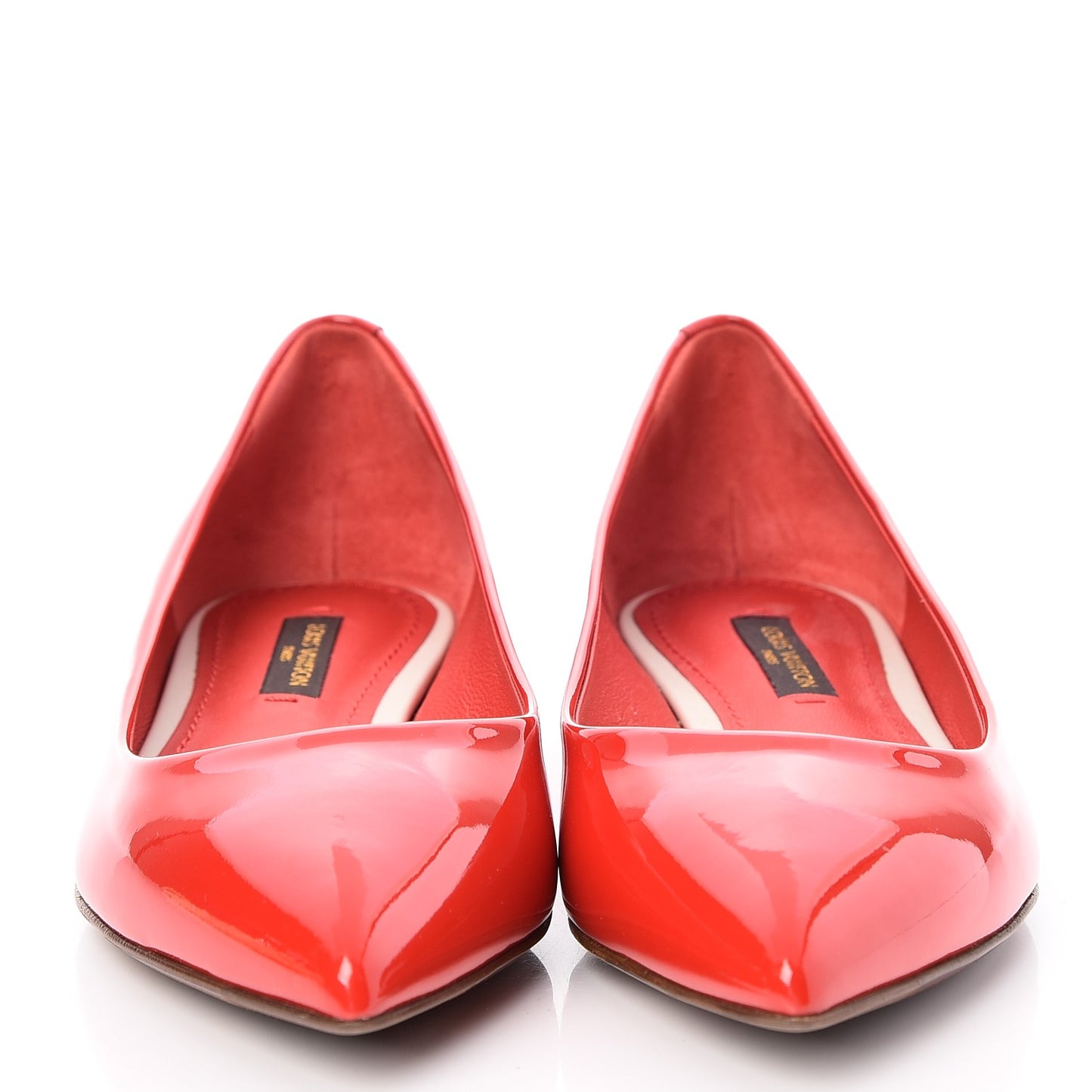 Patent Calfskin Eyeline Ballerina Flats 34 Rouge