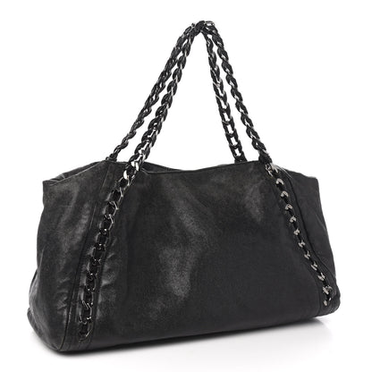 Chanel Glazed Caviar East West Modern Chain Tote Black 2 of 13