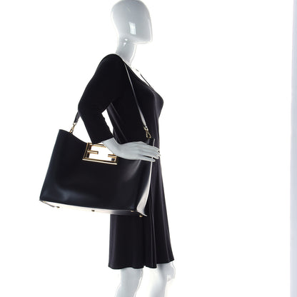 Fendi Vitello King Medium Fendi Way Tote Black 3 of 13