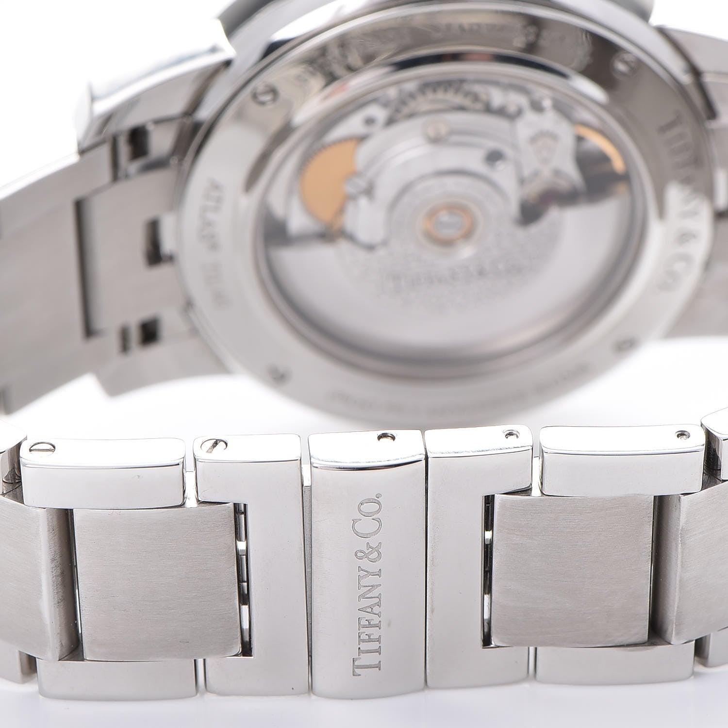 Tiffany Stainless Steel Diamond Bezel 37mm Atlas 3-Hand Automatic Watch 5 of 8