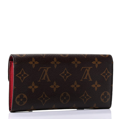 Louis Vuitton Monogram Emilie Wallet Red 2 of 4