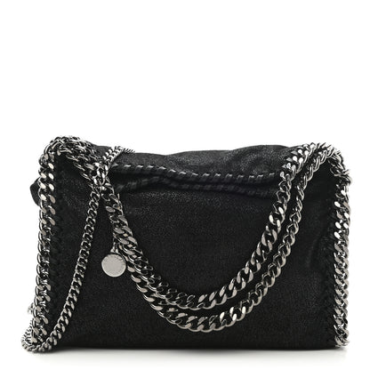 Stella McCartney Shaggy Deer Mini Falabella Fold Over Tote Black 1 of 11
