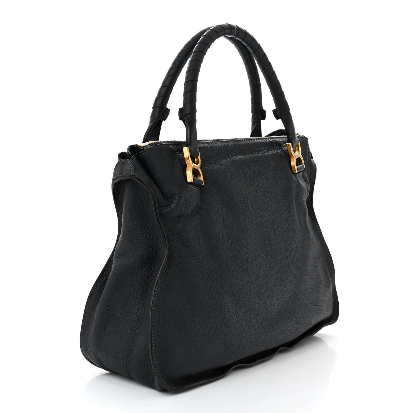Calfskin Large Marcie Satchel Overseas