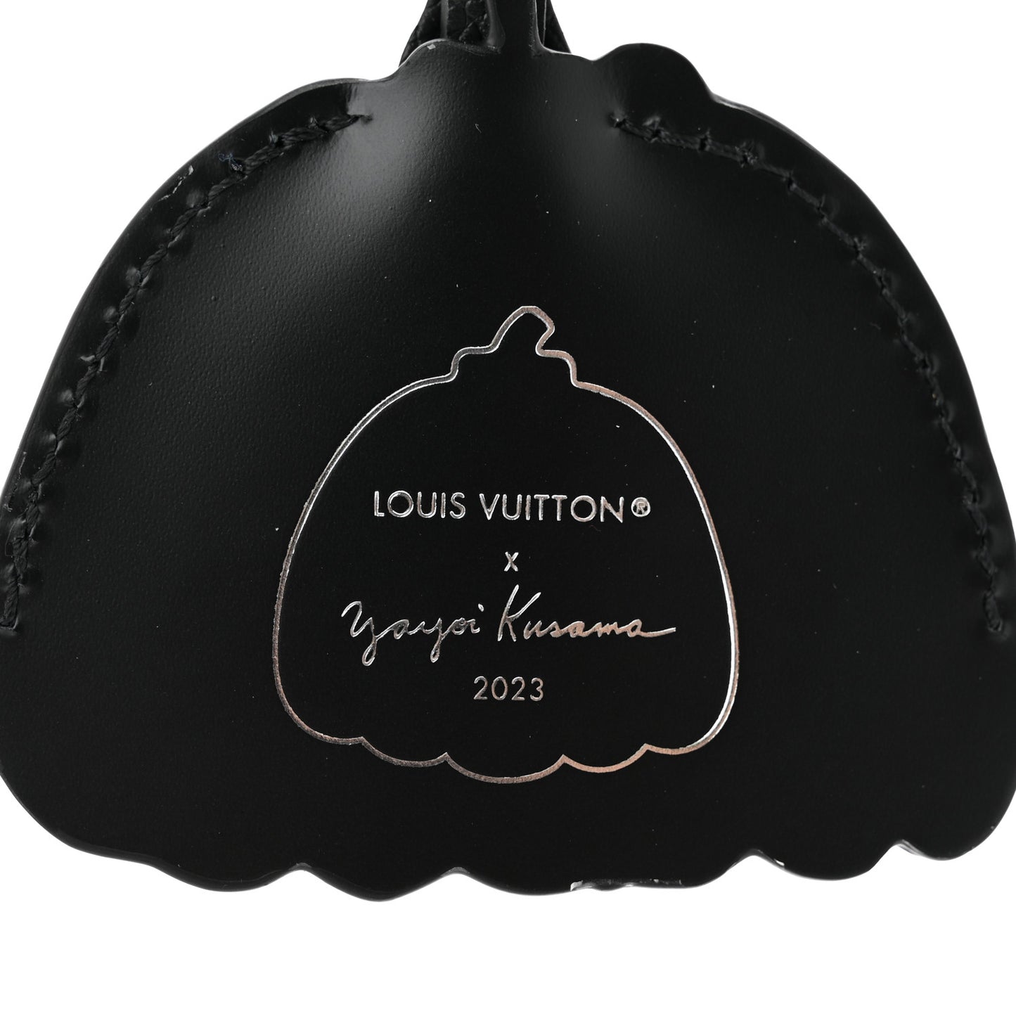 LV x YK Infinity Dots Pumpkin Dots Key Ring Black White