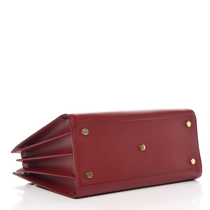 Saint Laurent Calfskin Small Sac De Jour Oxblood 5 of 12