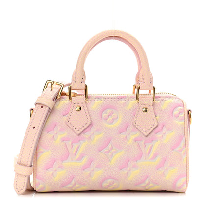 Louis Vuitton Empreinte Monogram Summer Stardust Nano Speedy Pink 1 of 10