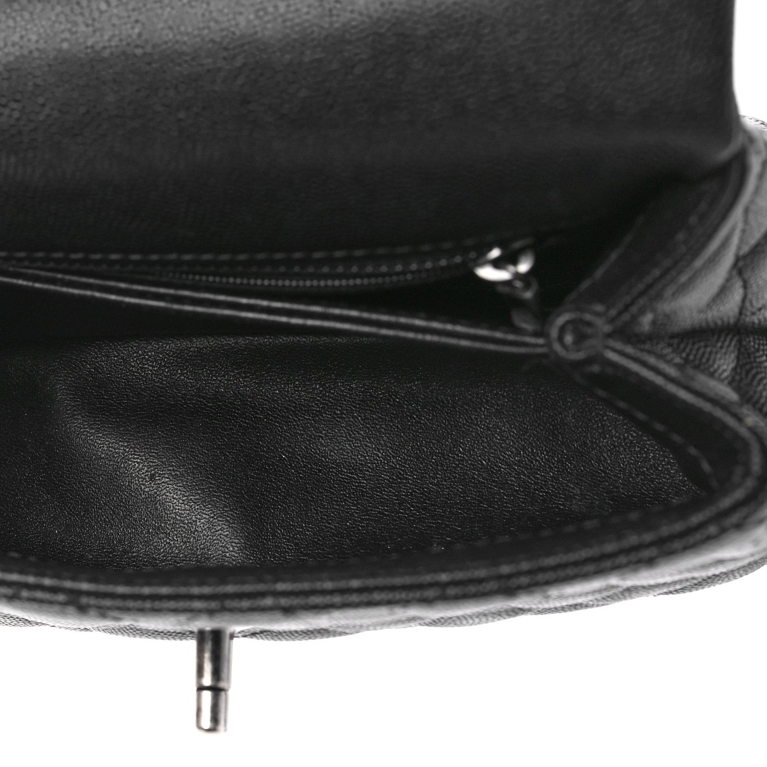 Chanel Caviar Lizard Embossed Quilted Mini Coco Handle Flap Black 5 of 9
